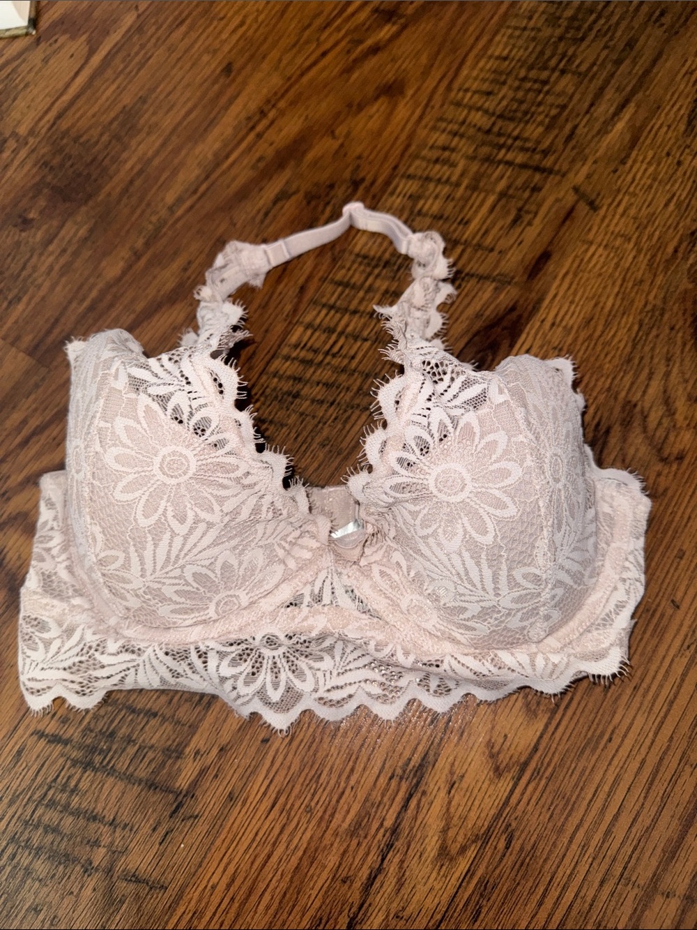 Lace Halter Bralette - Light Pink 29.T